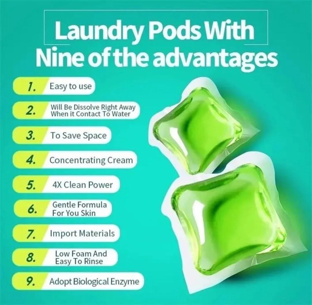 Laundry Detergent Pods for Washing Machine | Powerful Stain Removal & Fresh Fragrance | For Top & Front Load pack of 10 pods