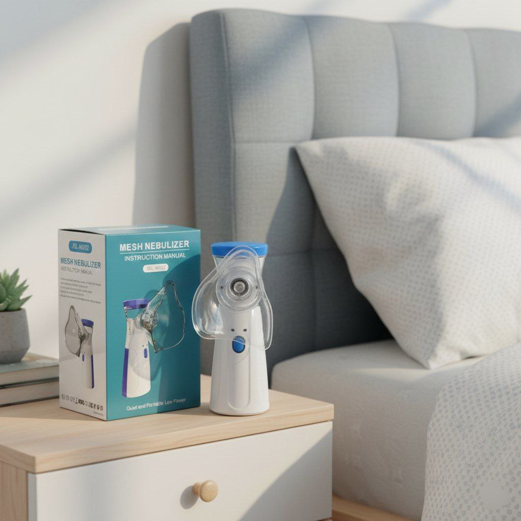 Nebulizer, Portable Mesh Nebulizer Mini Vaporizers Handheld Atomizers for Adults and Children, Ultrasonic Humidifier for Home and Travel Use, Mesh Inhalators (2025 Upgraded Self-Cleaning System to Prevent Blockage )