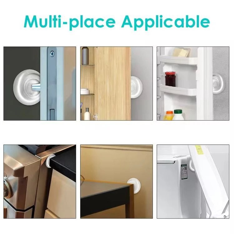 Silicone Clear Rubber Door Bumper Stopers Wall Protectors for Furniture, 6Piece Pack Self Adhesive Door Handle Knob Wall Shield Bumper Guard for Wall - Transparent (6 PCS)