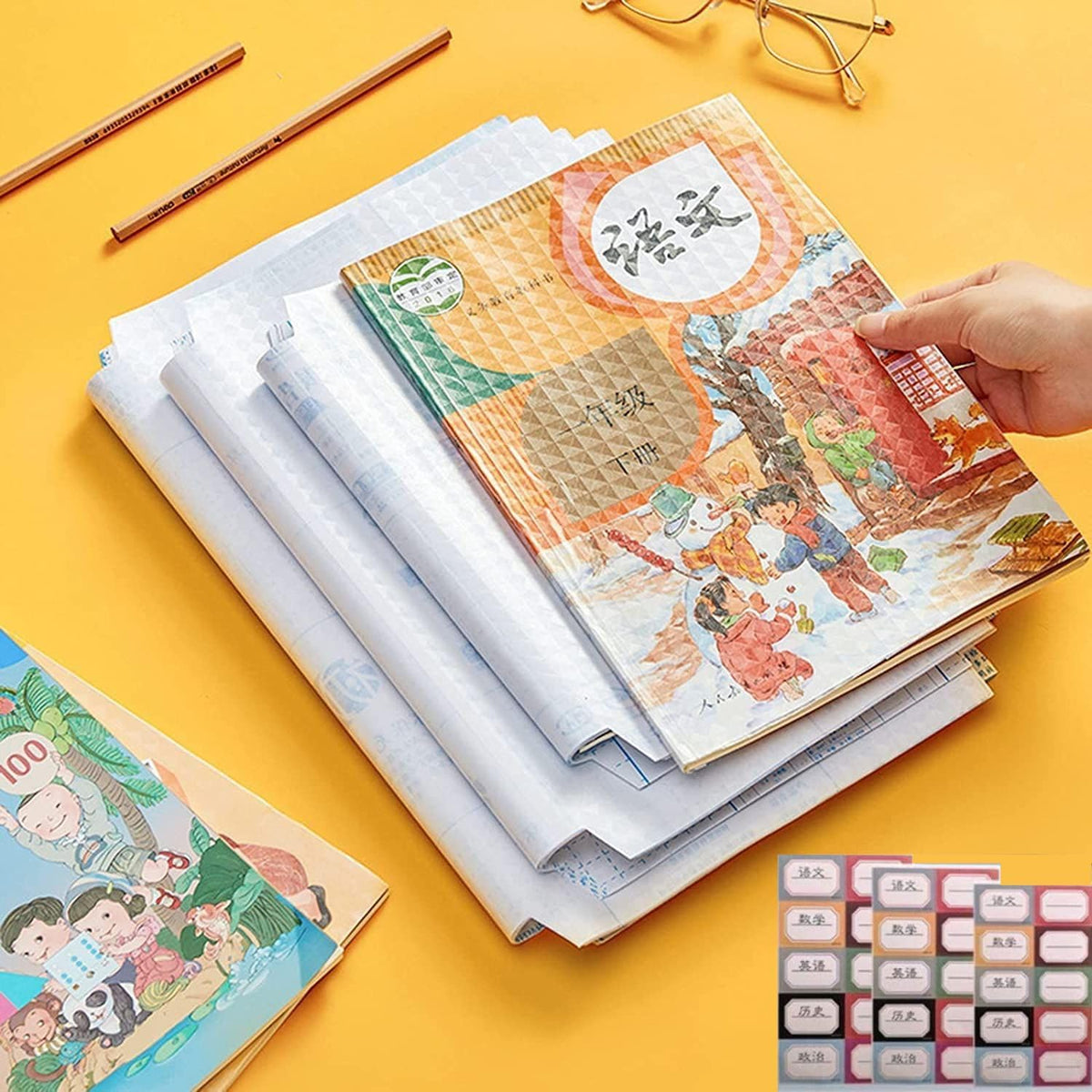 Transparent Paper Sticker Book cover