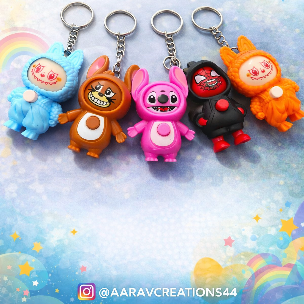 Face changing keychain