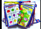 Learning Cushion for Boys and Girls/Children's Educational Cushion Book/Soft Pillow Book with English Alphabets,Numbers,Spellings for Playing Kids