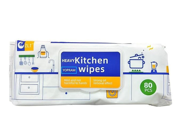 80 pcs kitchen wipes, Disposable paper, antibacterial for Home & Office Cleaning Wet Wipe strong, kitchen tissue Grease Cleaning Floor Wipes