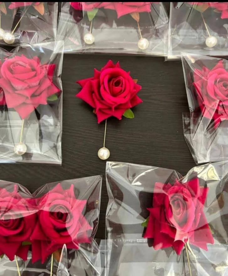Rose Lapel pin set of 2 pcs
