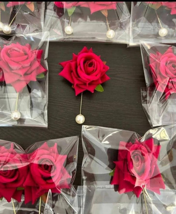 Rose Lapel pin set of 2 pcs
