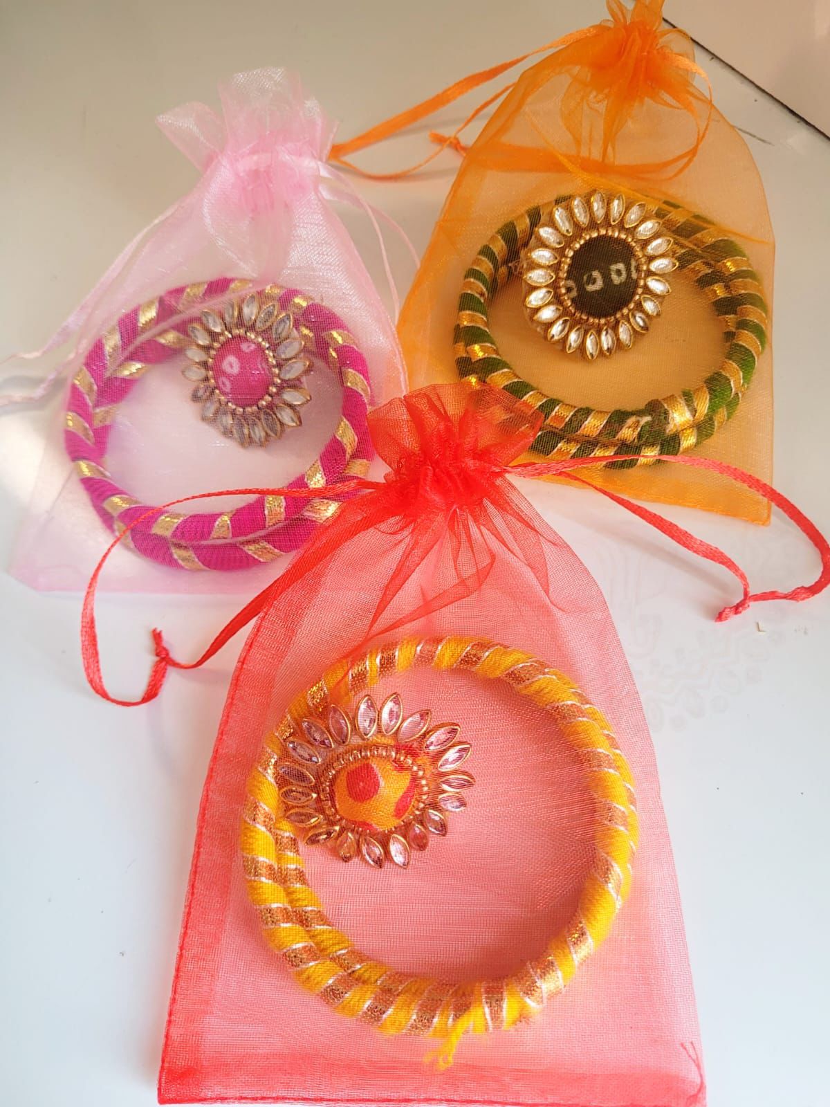 Bangles ring combo with potli