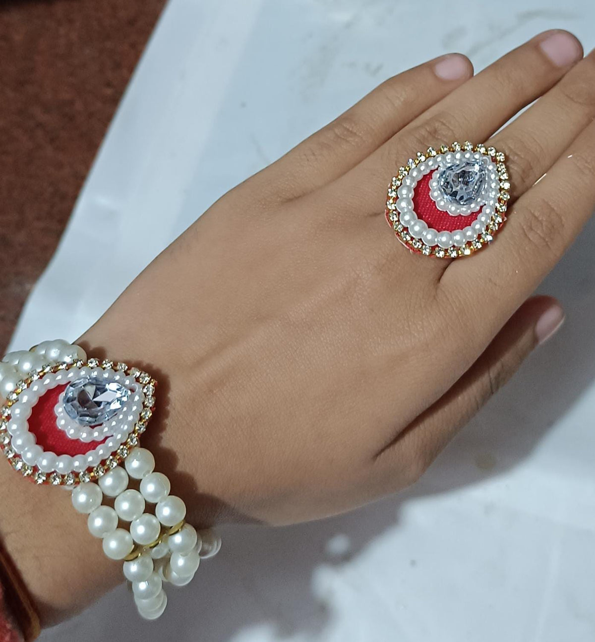 Drop Bracelet ring combo
