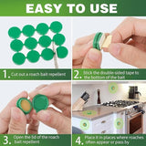 Cockroach Killer Bait for Home Strong | Cockroach Killer Gel for Kitchens Bathrooms Cabinets | for Indoor or Outdoor | Absorbent Sweat Pads Cotton Anti Allergic (12 pcs)
