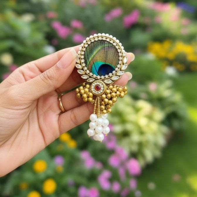 feather brooch set of 4 pcs