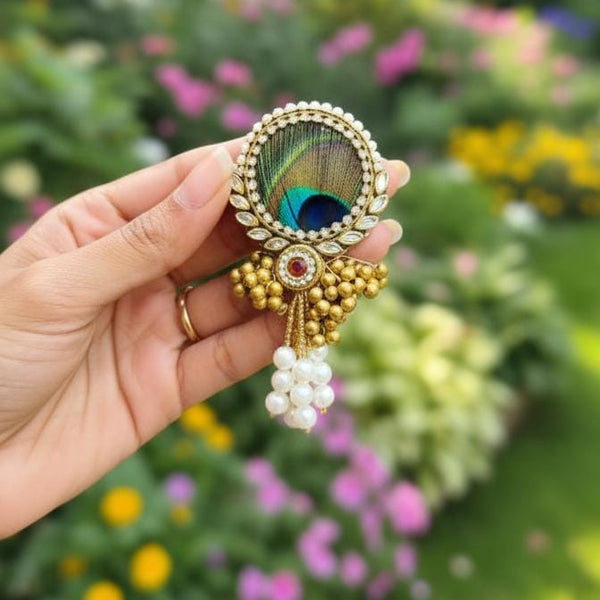 feather brooch set of 4 pcs