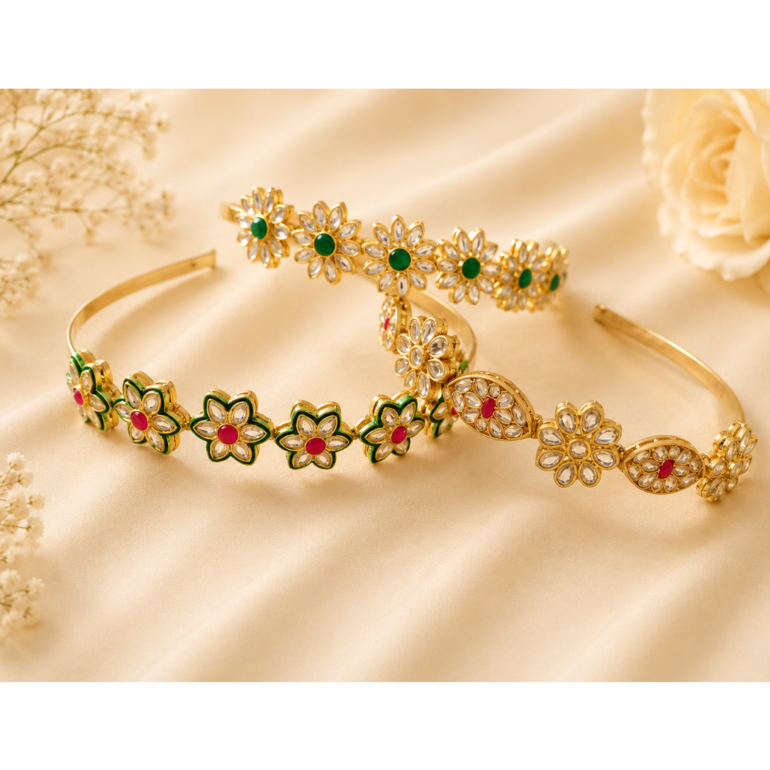 Kundan Hair Band