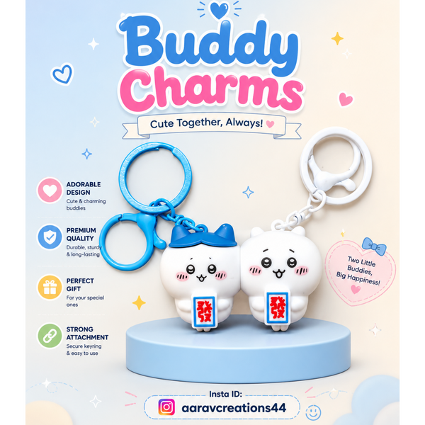 Couple Keychain buddy Charm