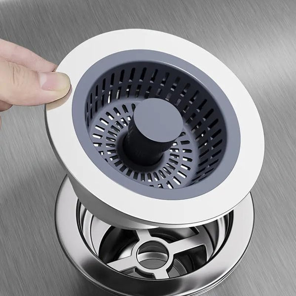 3 in 1 kitchen sink drain strainer stopper