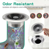 3 in 1 kitchen sink drain strainer stopper