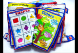 Learning Cushion for Boys and Girls/Children's Educational Cushion Book/Soft Pillow Book with English Alphabets,Numbers,Spellings for Playing Kids