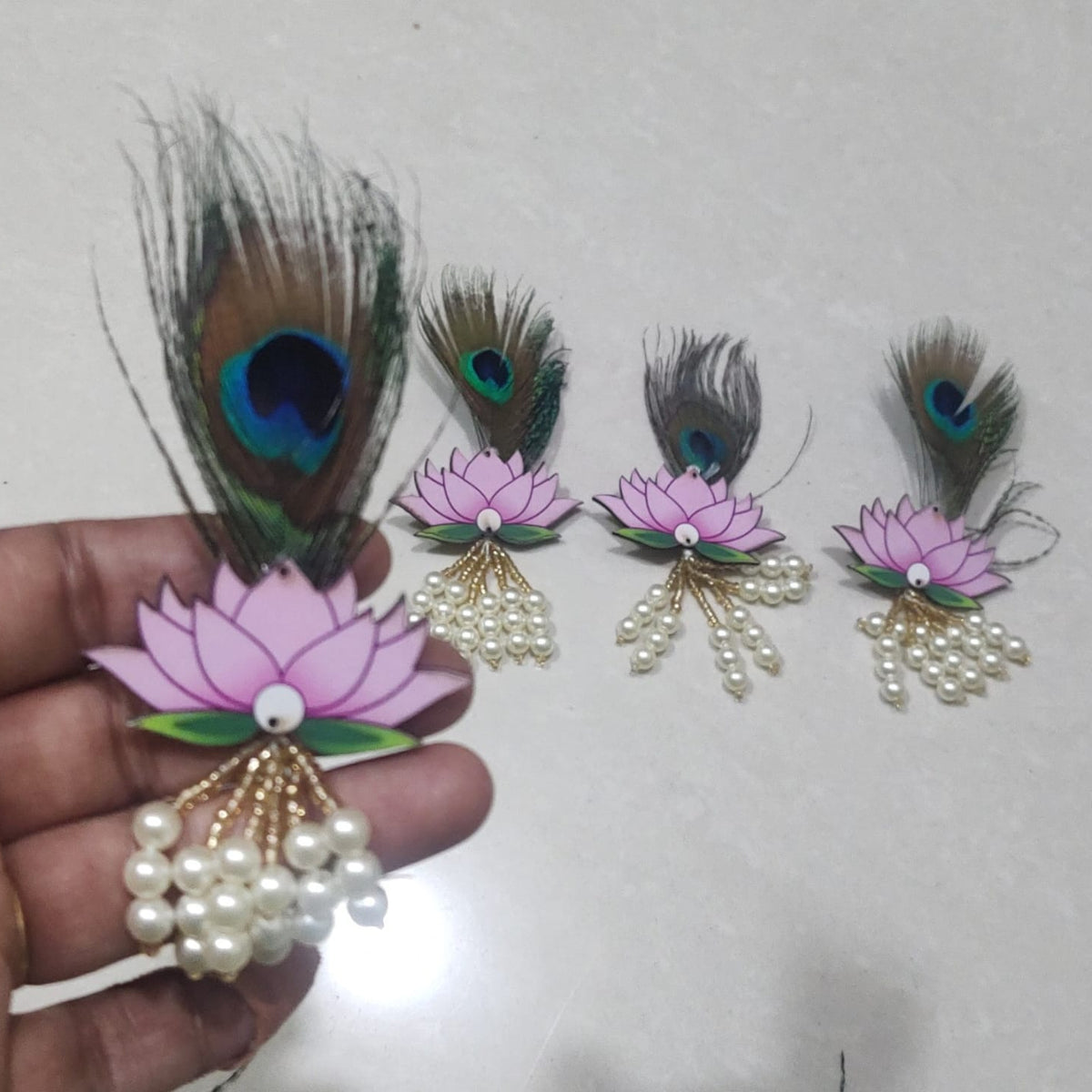 Lotus brooch set of 4 pcs