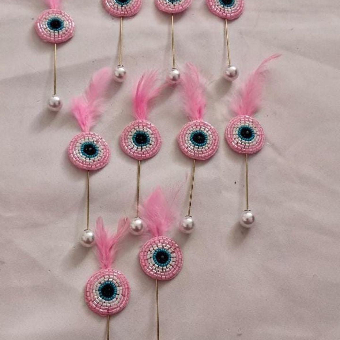Pink Evil eye lapel Pin set of 4 pcs