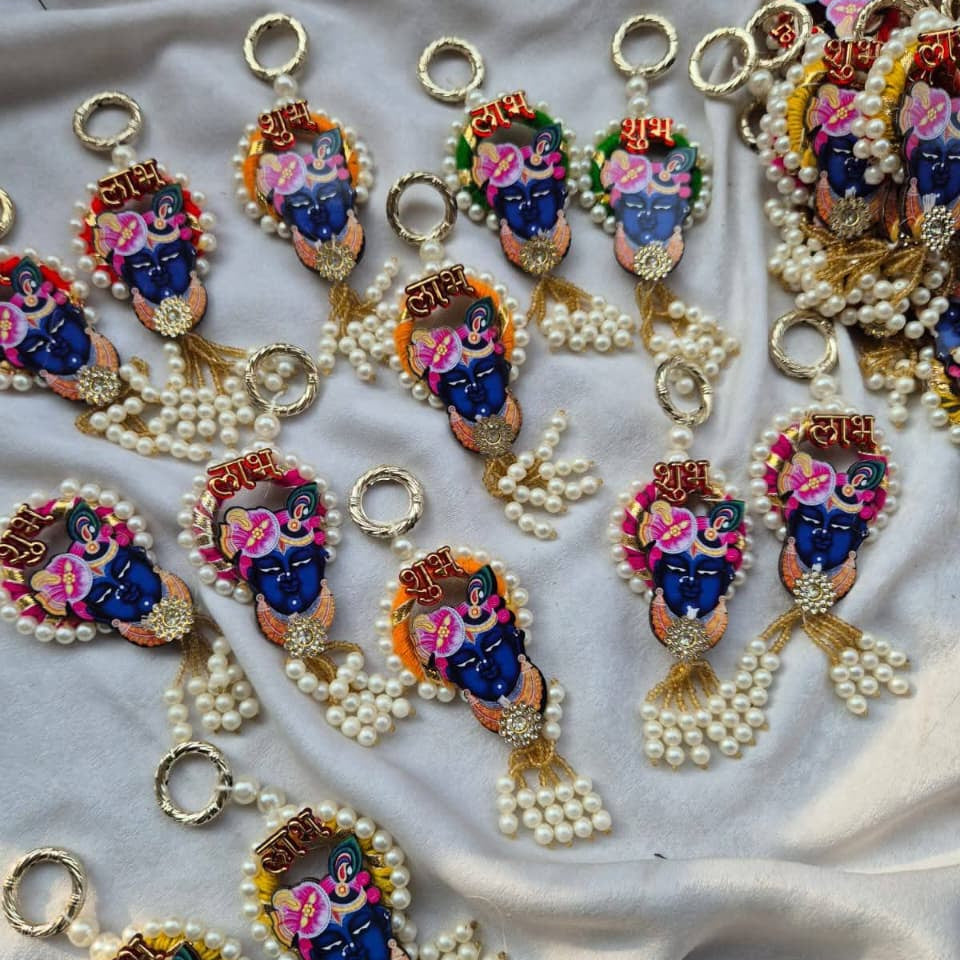 shreenath ji shubh labh mini hanging 1 pair