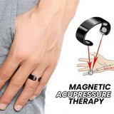 Pack of 1 Magnetic metal Ring Diabetes Control Blood Sugar Management Therapy Health Ring for Acupressure - Migraine Ring Migraine Relief Ring (BLACK)